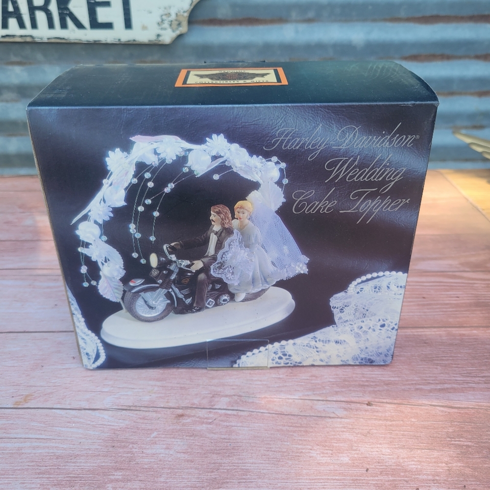 Harley Davidson Wedding Cake Topper